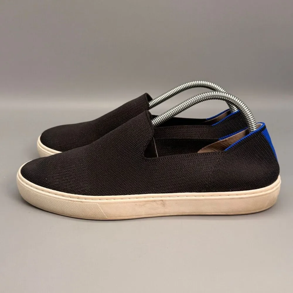 Rothy's The Original Slip on Sneakers Women's 10 Black Low Top Comfort Shoes